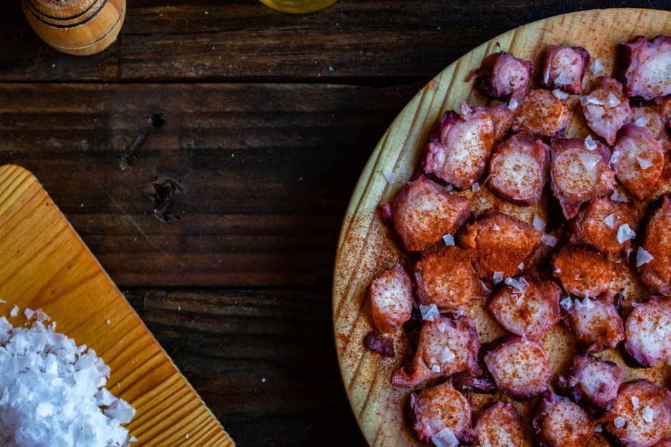 Receta de pulpo á feira con AOVE Baluarte Jaen baños de la encina tienda online cocina